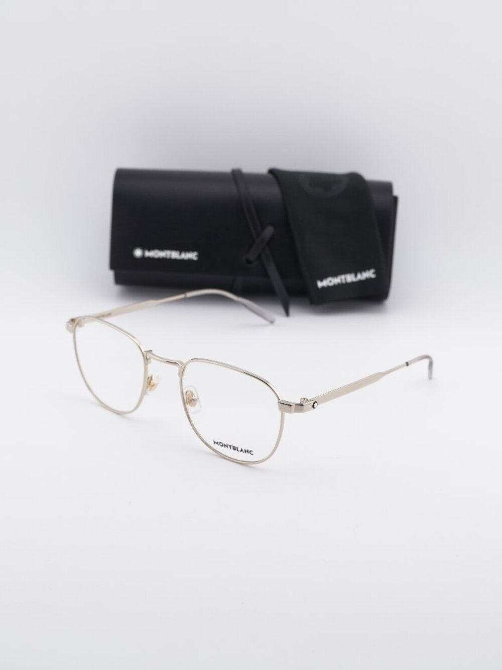 Montblanc MB0230O 005 Square Eyeglasses 53mm – Gold